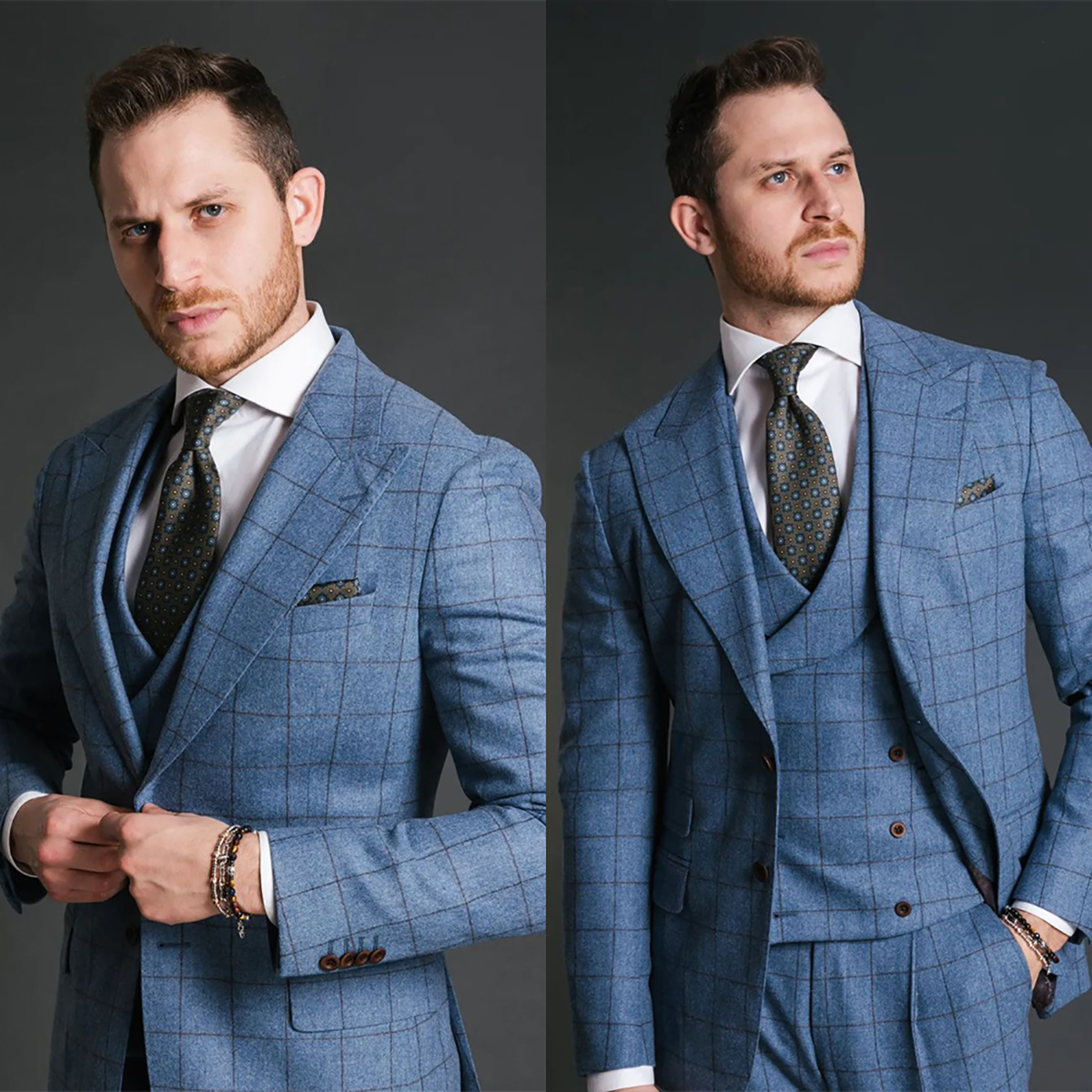 Blue Vintage Men Suit Tailor-M - Men Formal Wear Jacket recensie en prijs