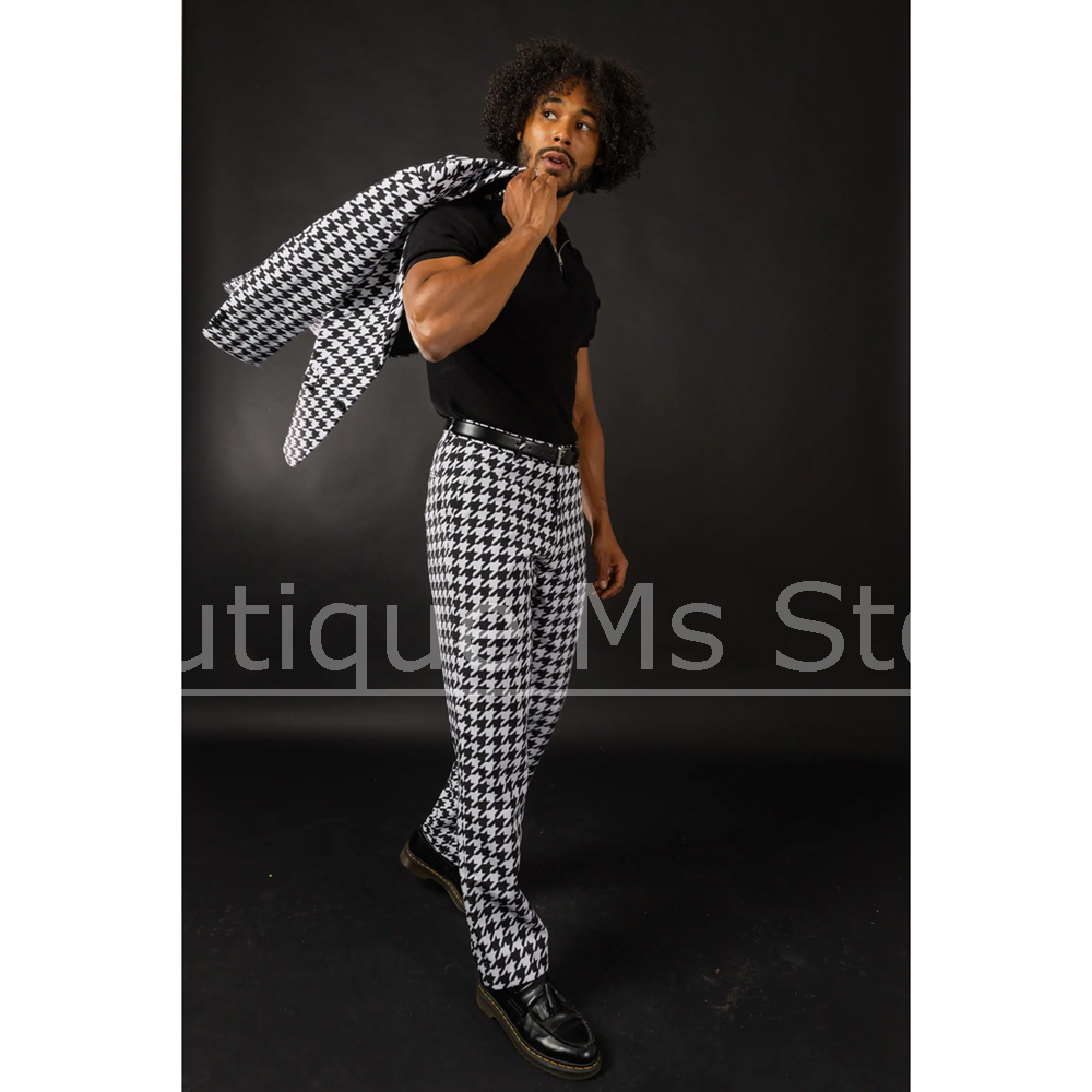Black White Houndstooth Men's  - Formal Wear For Men Black Suit recensie en prijs