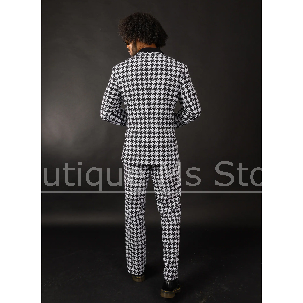 Black White Houndstooth Men's  - Formal Wear For Men Black Suit recensie en prijs