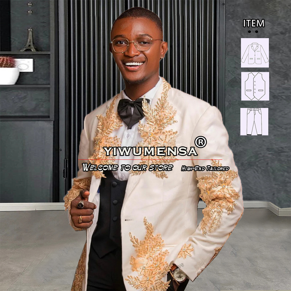 Customized 3 Pieces Suits Men  - Men Formal Wear Jacket recensie en prijs