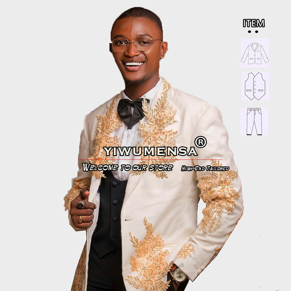 Customized 3 Pieces Suits Men  - Men Formal Wear Jacket recensie en prijs