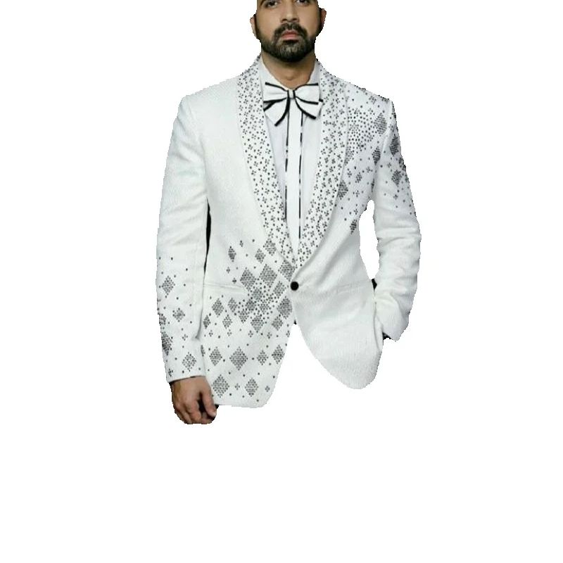 Crystals Men Suit Set 2 Pcs Gr - Formal Wear For Men Black Suit recensie en prijs