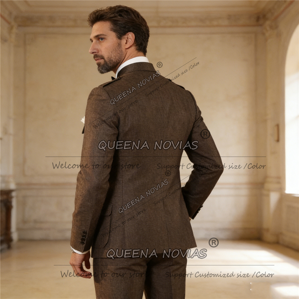 Classic Brown Suits Men Safari - Men Formal Wear Jacket recensie en prijs