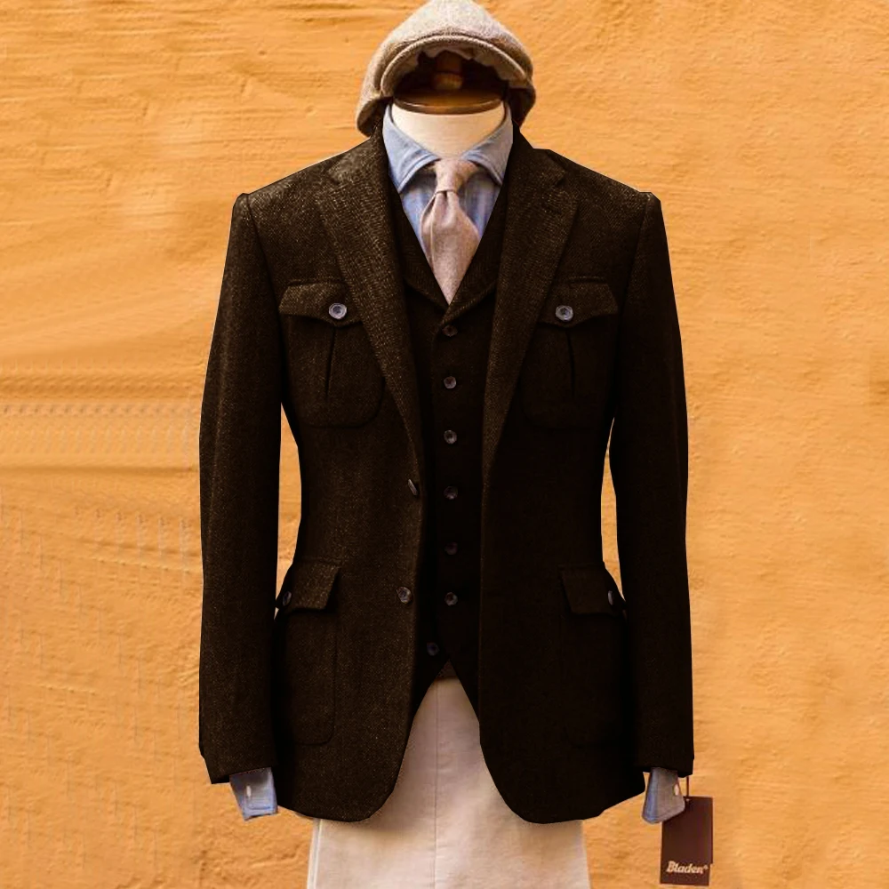 Men's Suit Herringbone Formal  - Mens Formal Look recensie en prijs