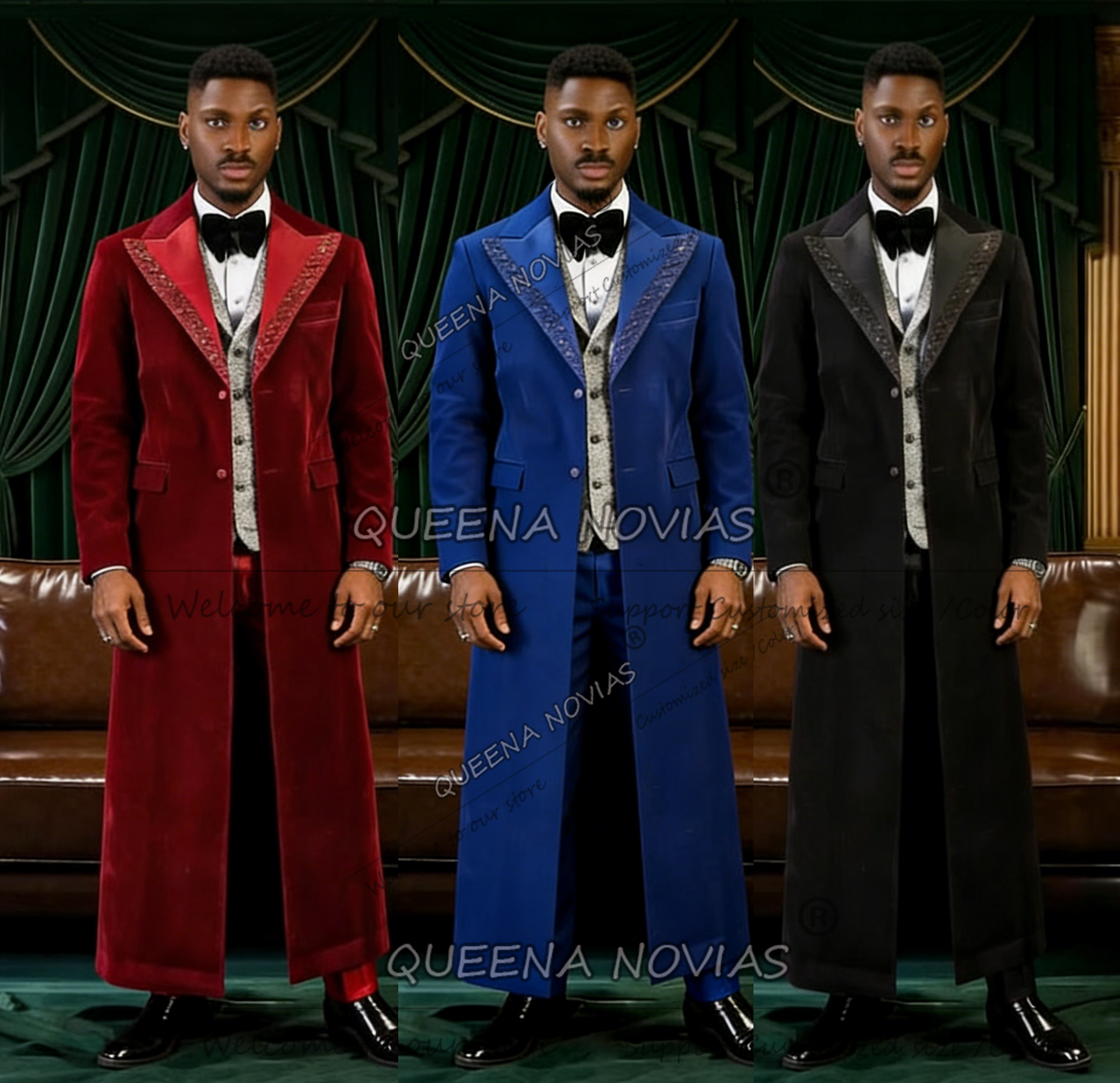 Unique Design Men Suit Long Cu - Men Formal Wear Design recensie en prijs