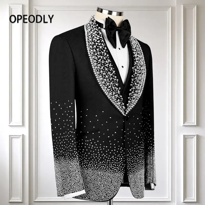 OPEODLY Men s Black Tuxedo Sui - Formal Wear For Men Black Suit recensie en prijs