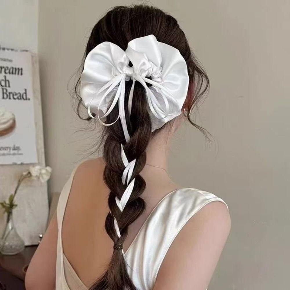 Elegant Satin Material Bow Scr - Satin Bow Tie recensie en prijs